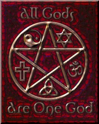 old red unity pentacle