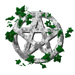 stone pentacle with vines